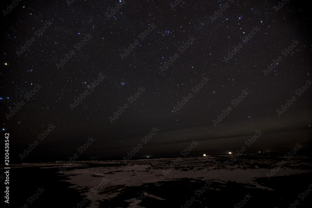 The magnificient night sky in Iceland
