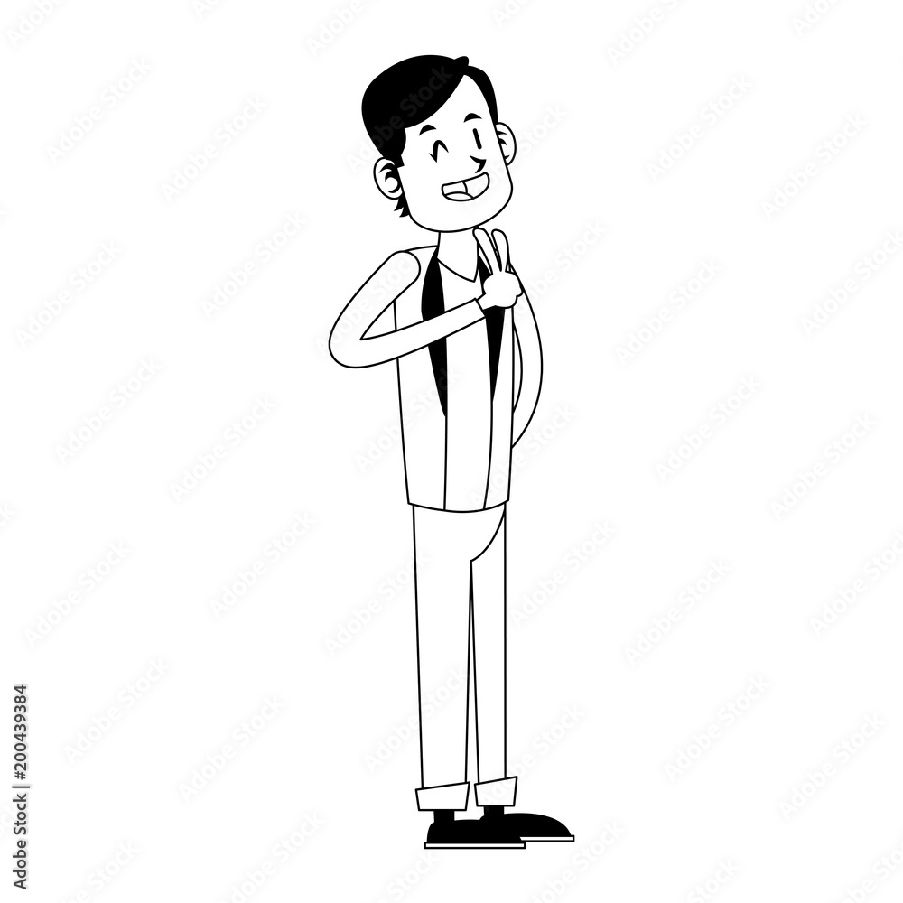 Young man cartoon vector illustration graphic design Young man cartoon vector illustration graphic design