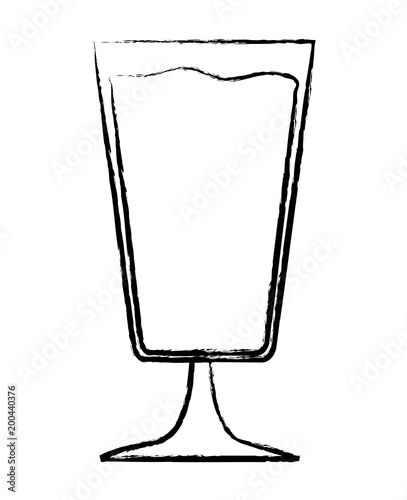 sketch of tequila shot icon over white background, vector illustration