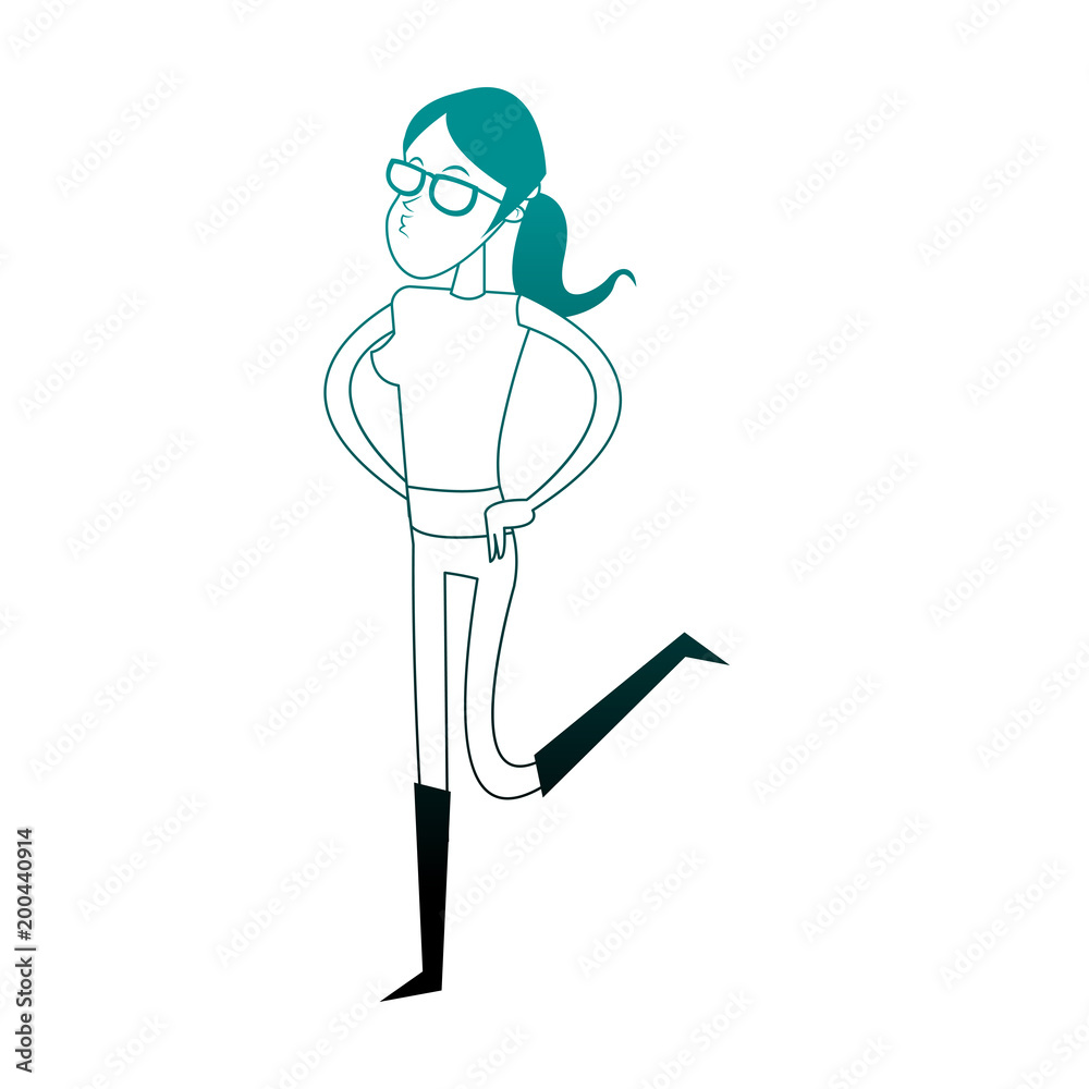 Beautiful young woman vector illustration graphic design Beautiful young woman vector illustration graphic design