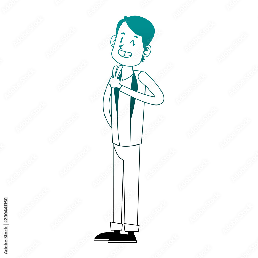 Young man cartoon vector illustration graphic design Young man cartoon vector illustration graphic design