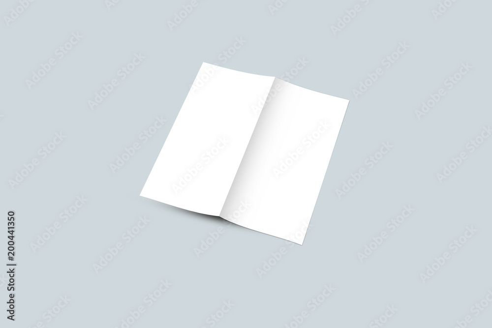 Blank Bi Fold Mock-up Blank Bi Fold Mock-up