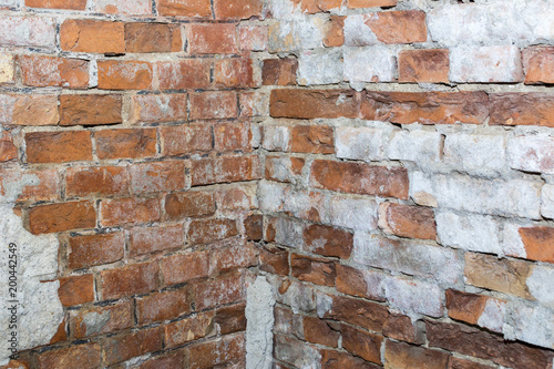 Brick wall background, wall texture, vintage brick