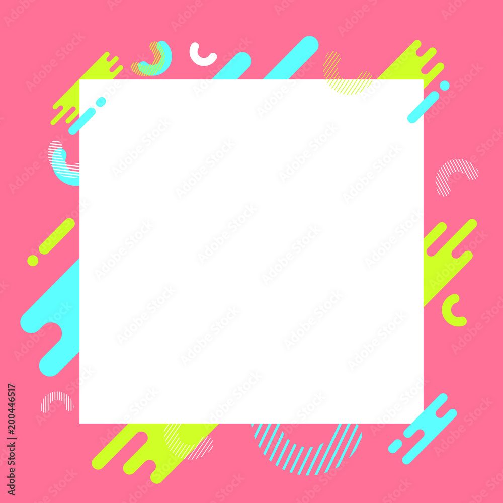 Abstract background with white frame. Vector illustration. 