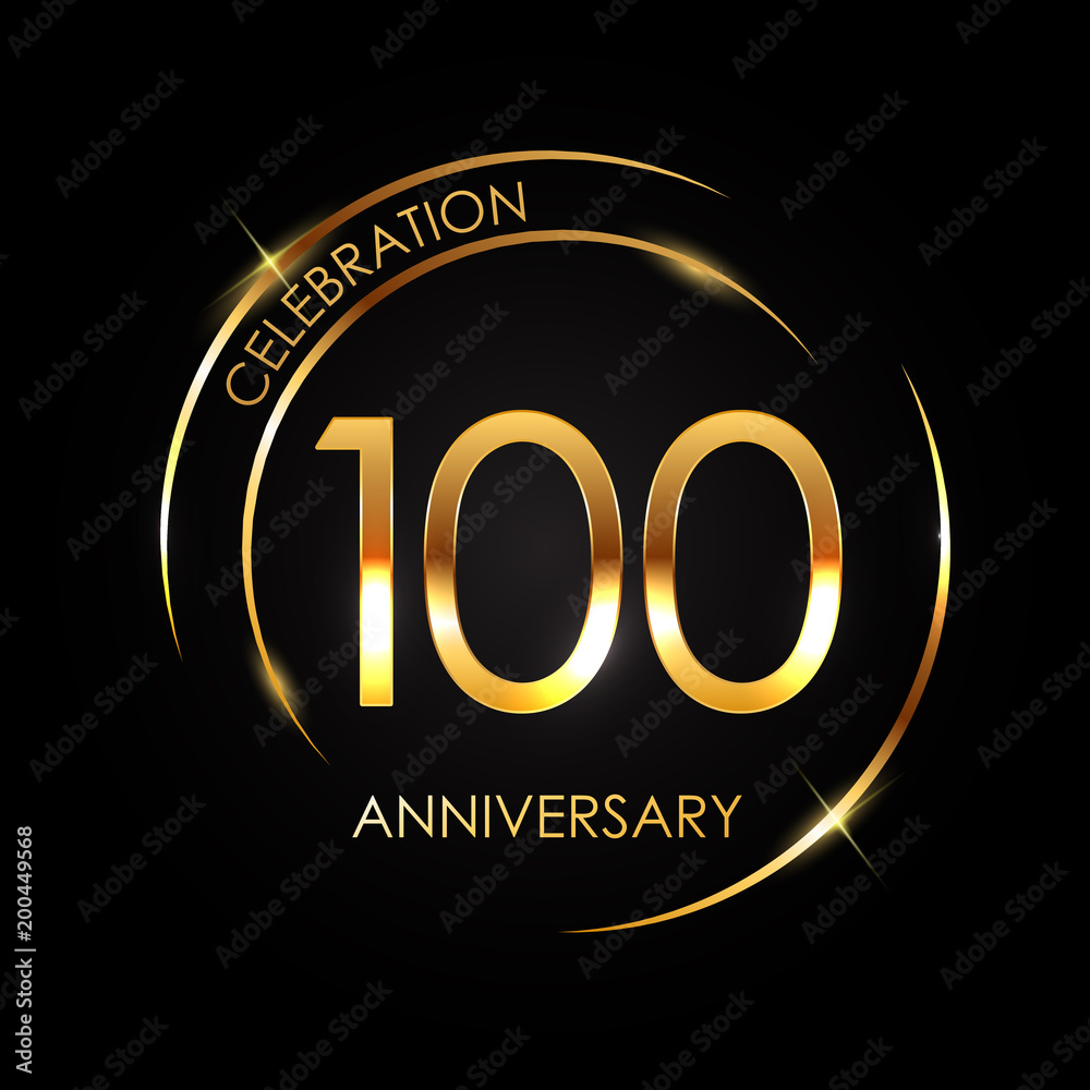 Template 100 Years Anniversary Vector Illustration Template 100 Years Anniversary Vector Illustration