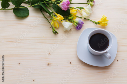 coffee paper flowers