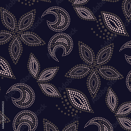 Seamless Paisley background. Elegant Hand Drawn pattern.