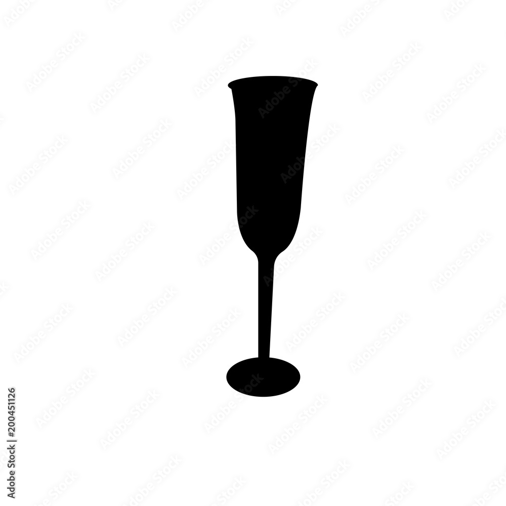 Flûte à champagne en verre SILHOUETTE Silhouette