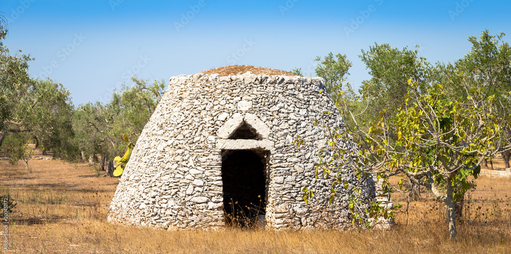 Puglia Region, Italy. Traditional warehouse made of stone Puglia Region, Italy. Traditional warehouse made of stone
