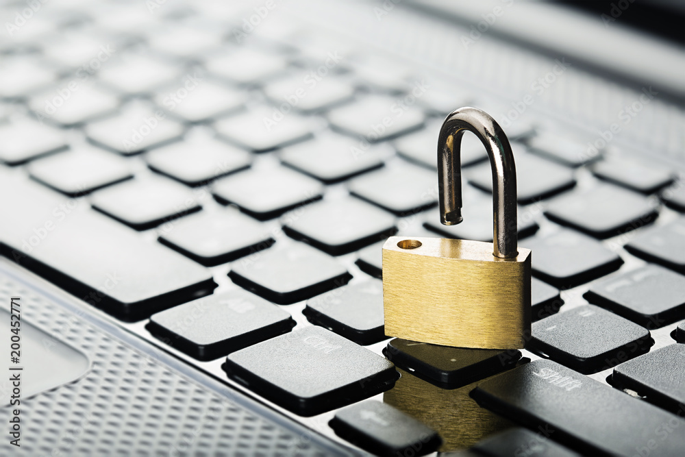 Padlock on computer keyboard. Network Security, data security and antivirus protection PC. Padlock on computer keyboard. Network Security, data security and antivirus protection PC.