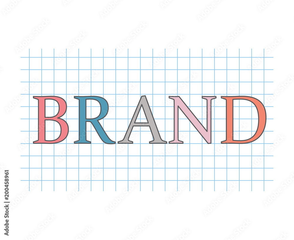 brand concept- vector illustration