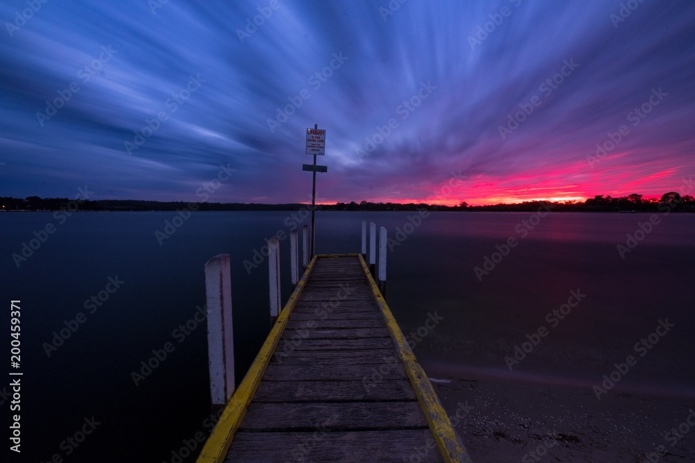 Bancroft Bay jettyat sunrise