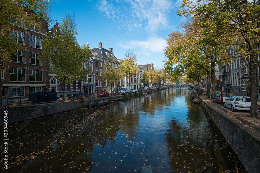Amsterdam canal scene