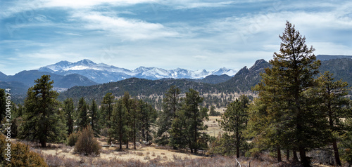 Longs Peak and Rocky Mountains, Estes Park, Colorado