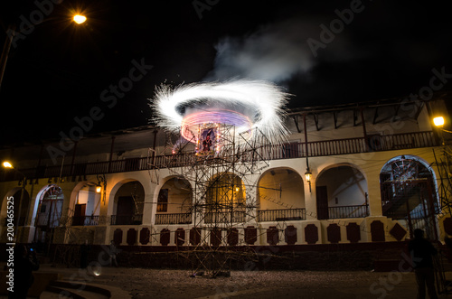 Fireworks from the town of Canta photo