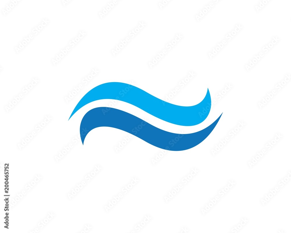 Water Wave symbol and icon Logo Template Water Wave symbol and icon Logo Template