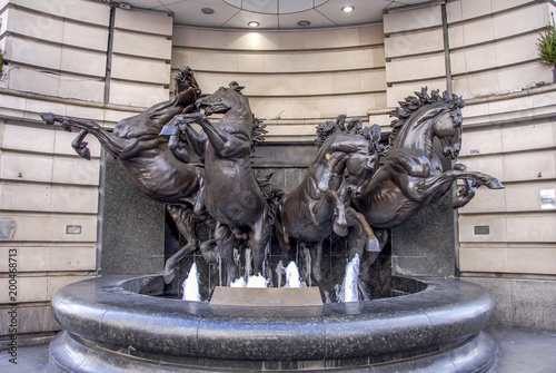 фотография London, UK, 30 October 2012: The Horses of Helios at  Piccadilly Circus