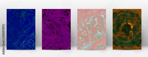 Abstract cover. Modern design template. Admirable suminagashi marble. Minimalistic hipster flyer design. Energetic trendy abstract cover. Vector illustration.
