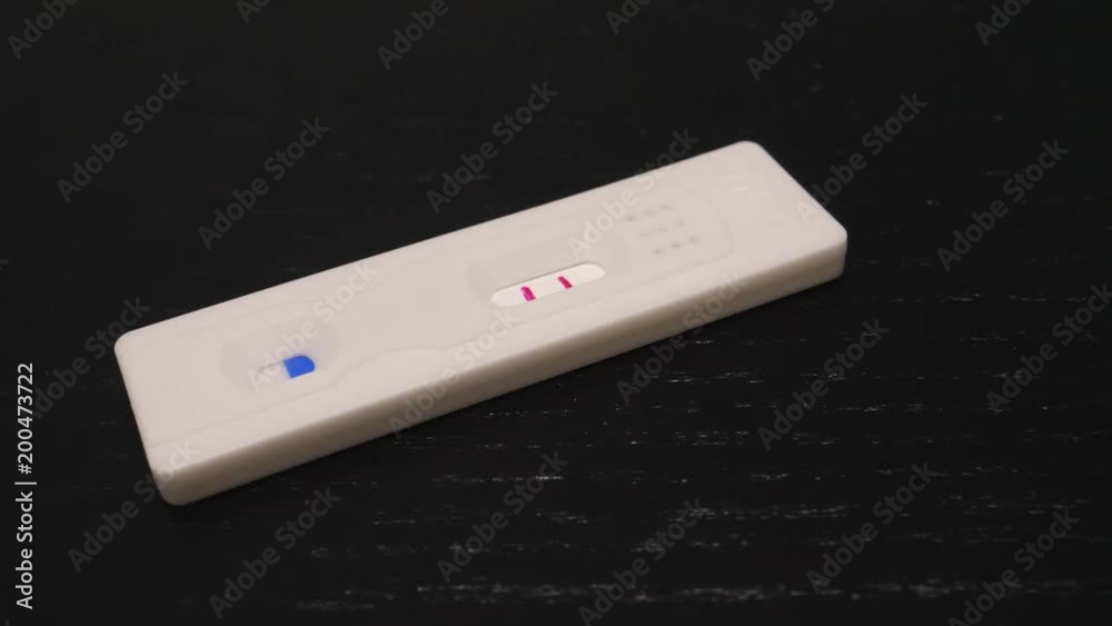 A pregnancy test showing a positive result