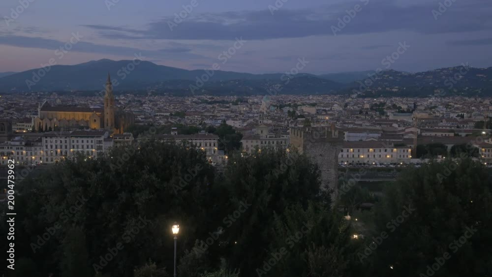 A city panorama at dusk A city panorama at dusk