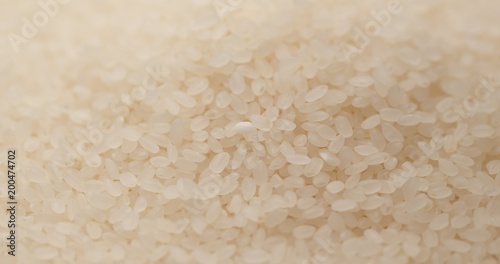 Heap of uncooked rice