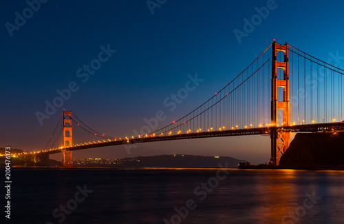San Francisco Golden Gate Bridge at Dawn