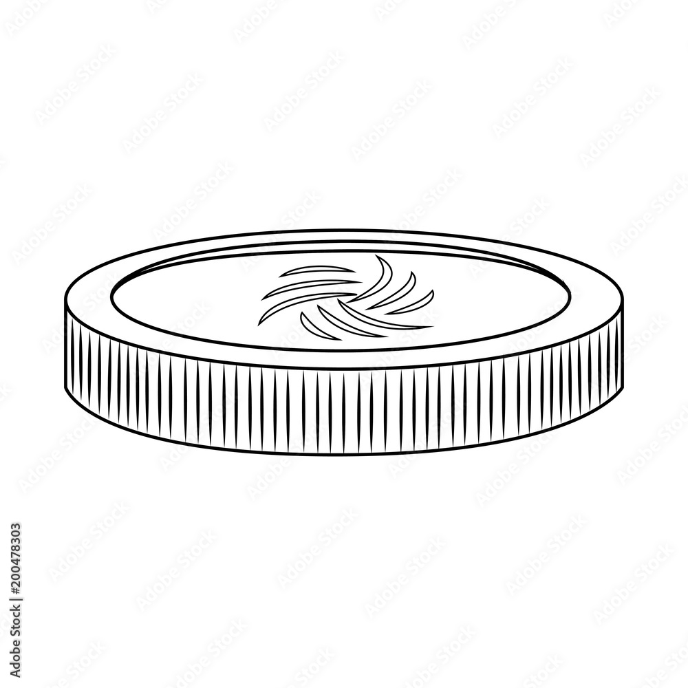 Abstract virtual coin Abstract virtual coin