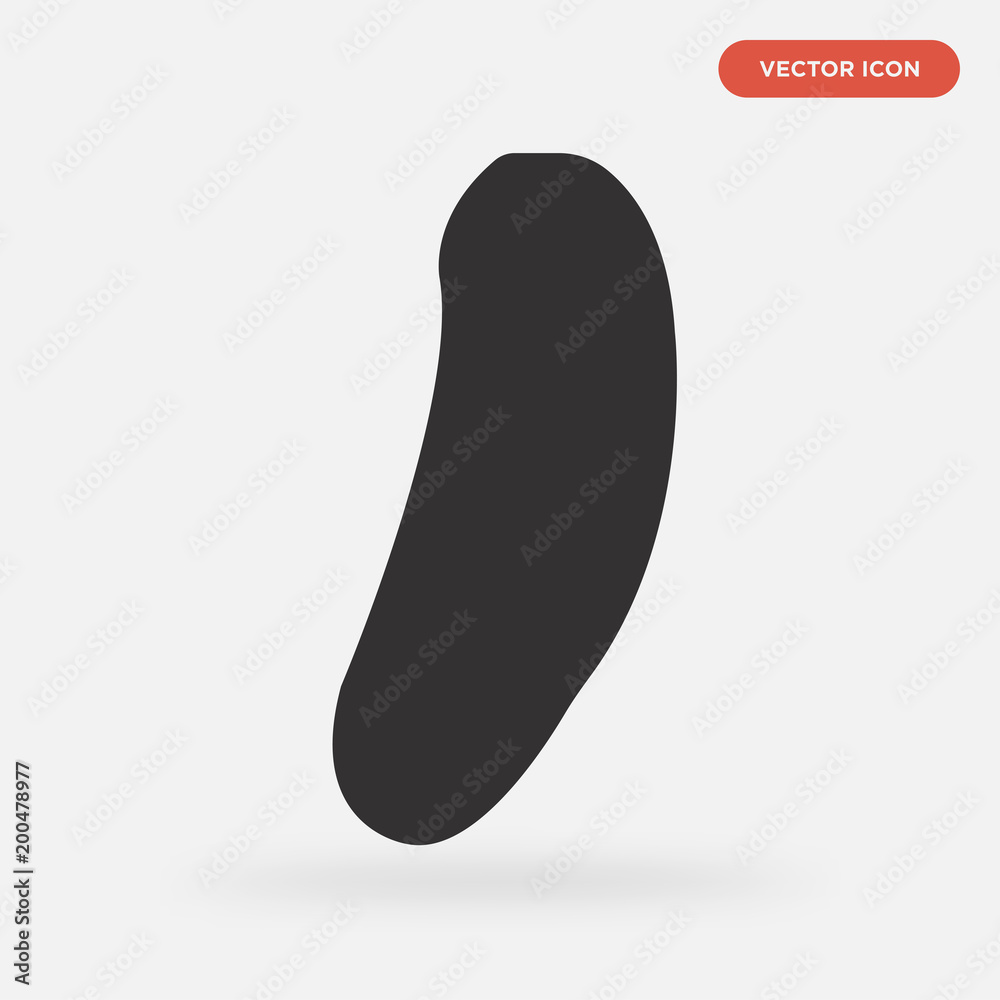 cucumber icon isolated on grey background, in black, vector icon illustration cucumber icon isolated on grey background, in black, vector icon illustration
