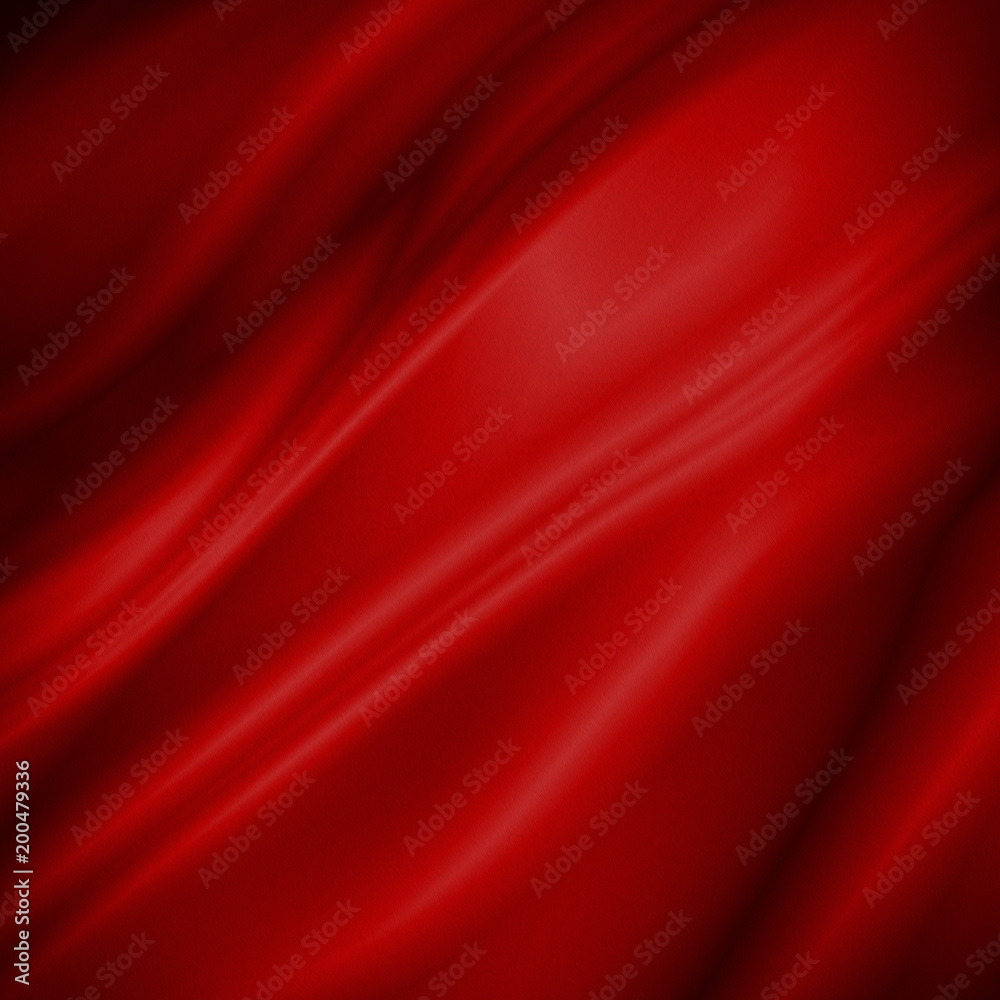 Red fabric texture background with copy space