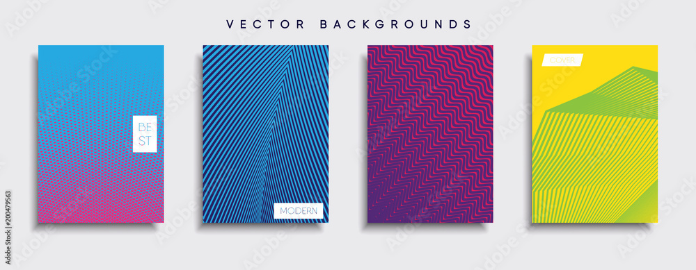 Vector cover designs. Future Poster template. Smartphone modern background set.