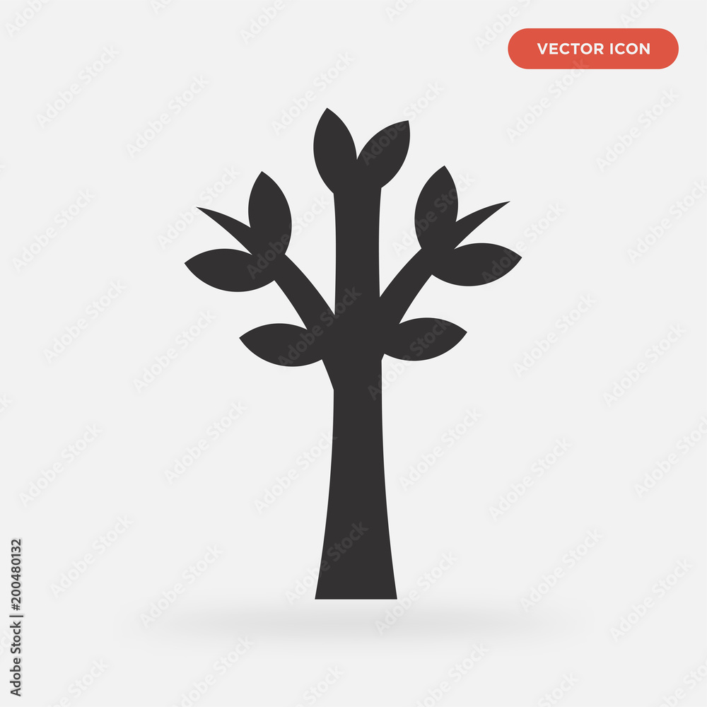 tree icon isolated on grey background, in black, vector icon illustration tree icon isolated on grey background, in black, vector icon illustration