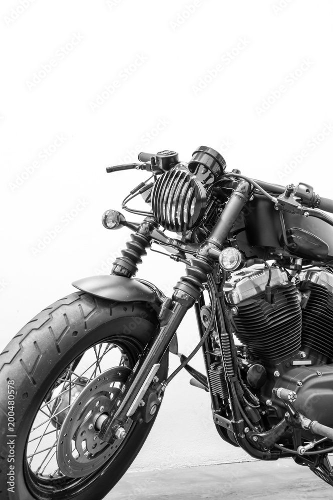 Naklejka premium vintage Detal motocykla