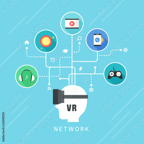 Network business illustration
