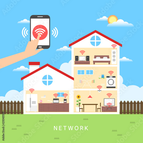 Network business illustration
