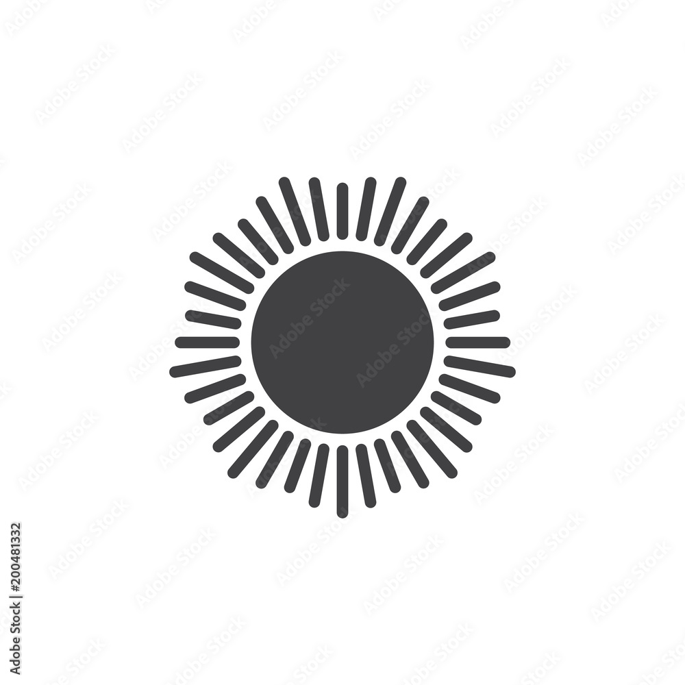 Sun with shinning sunbeams vector icon. filled flat sign for mobile concept and web design. Sunrise simple solid icon. Symbol, logo illustration. Pixel perfect vector graphics Sun with shinning sunbeams vector icon. filled flat sign for mobile concept and web design. Sunrise simple solid icon. Symbol, logo illustration. Pixel perfect vector graphics