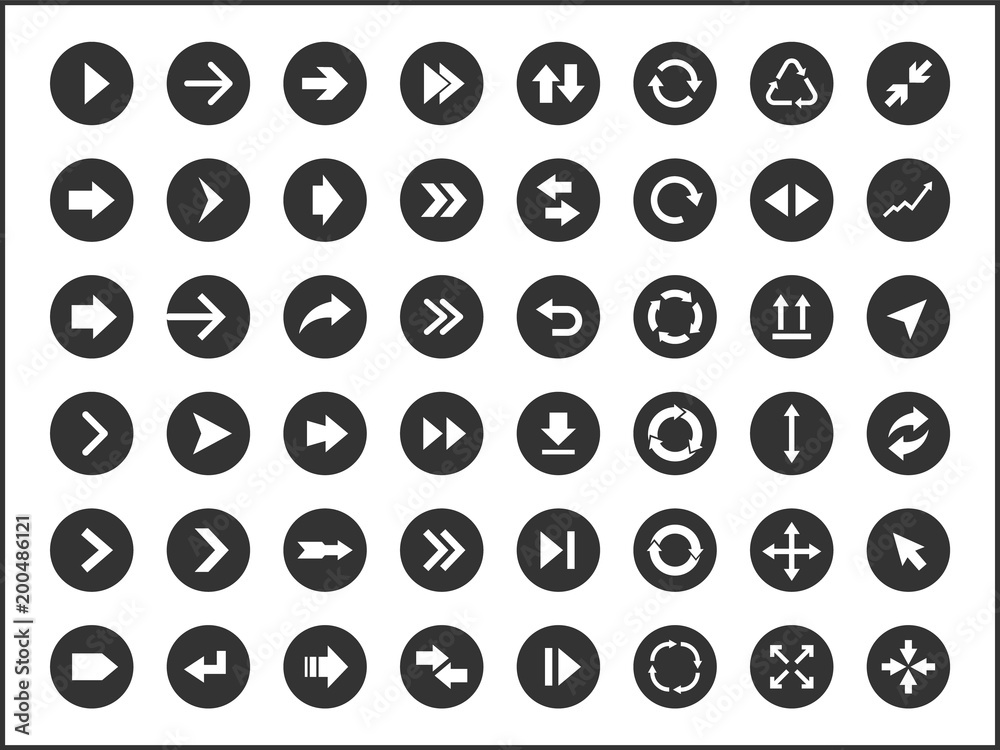 arrow icons and signs set vector illustration arrow icons and signs set vector illustration