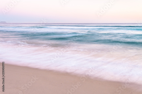 Fototapeta Naklejka Na Ścianę i Meble -  Ocean Waves on Sand Beach