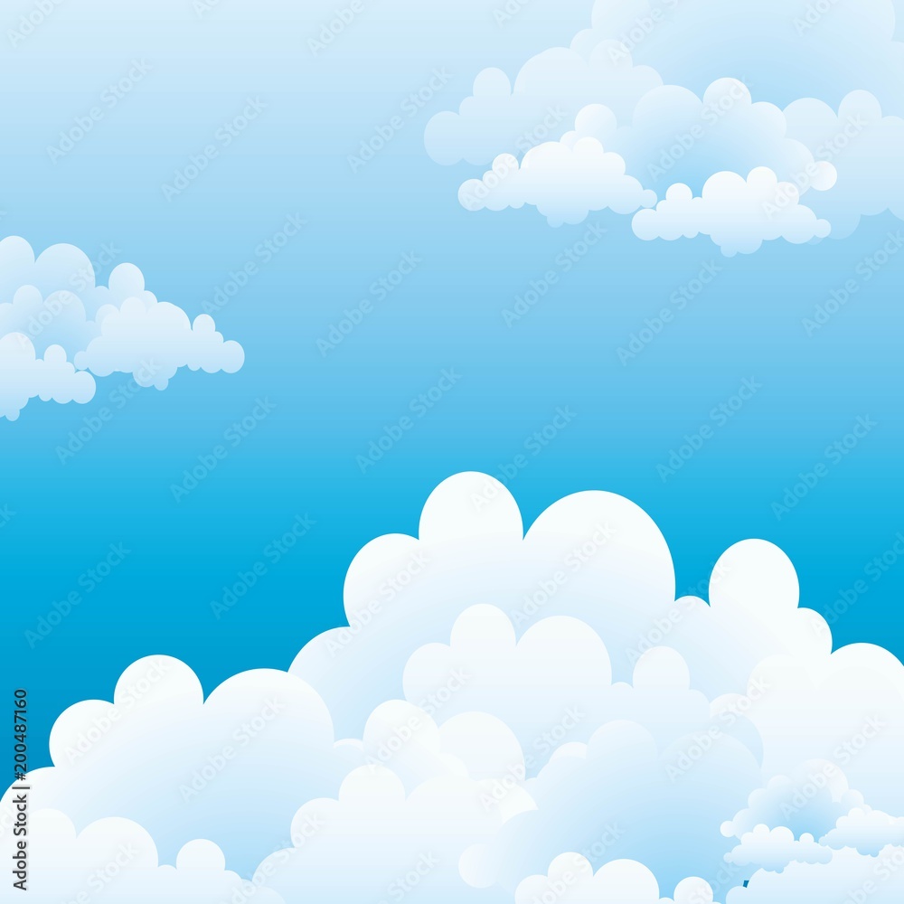 Blue sky with clouds background Blue sky with clouds background