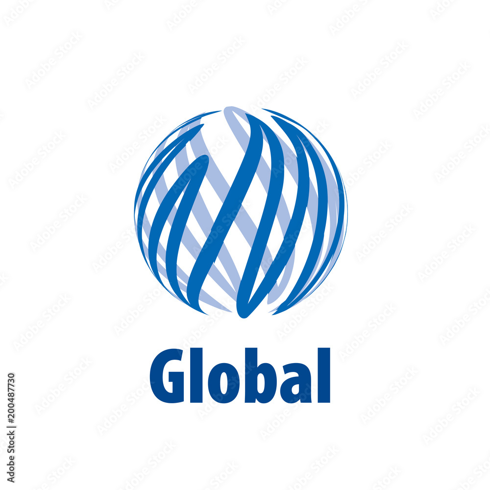 vector logo globe