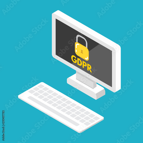  General Data Protection Regulation - GDPR. Vector illustration