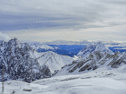 View from the Zugspitze, Germany, Bavaria