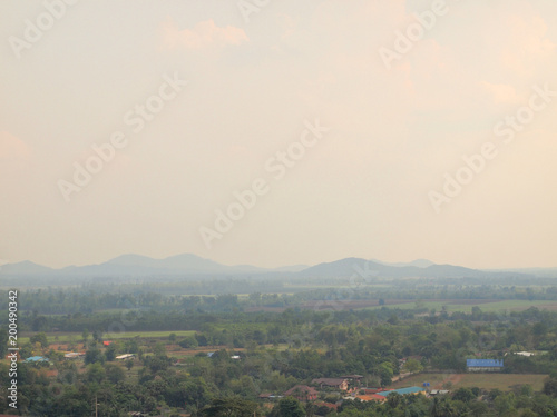 mountain landscape on countryside