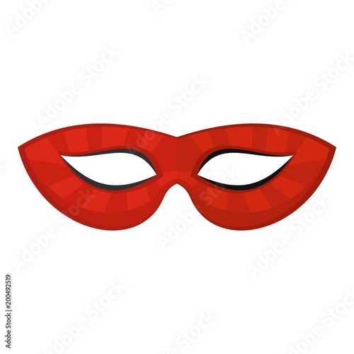 Mystical mask icon. Flat illustration of mystical mask vector icon for web