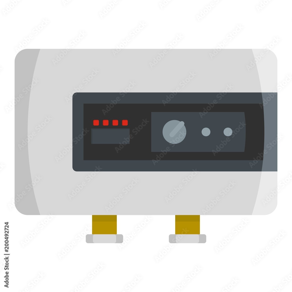 Power heater icon. Flat illustration of power heater vector icon for web Power heater icon. Flat illustration of power heater vector icon for web