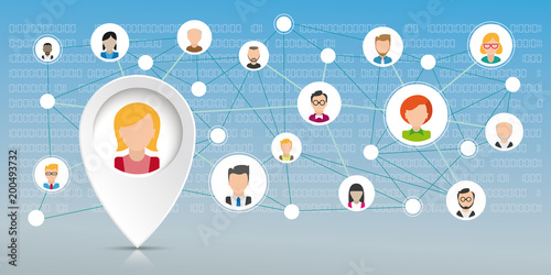 Pointer Woman Social Network
