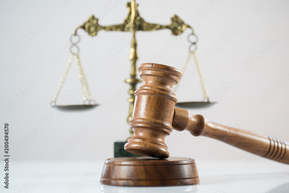 Law symbols on bright background. Law symbols on bright background.