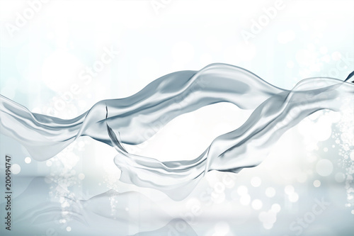 Silver blue satin background