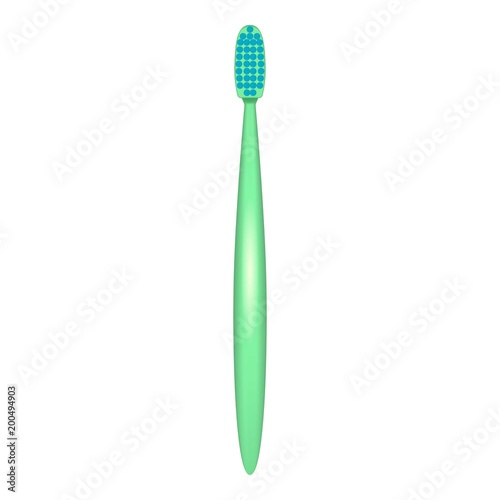 Morning toothbrush icon. Realistic illustration of morning toothbrush vector icon for web