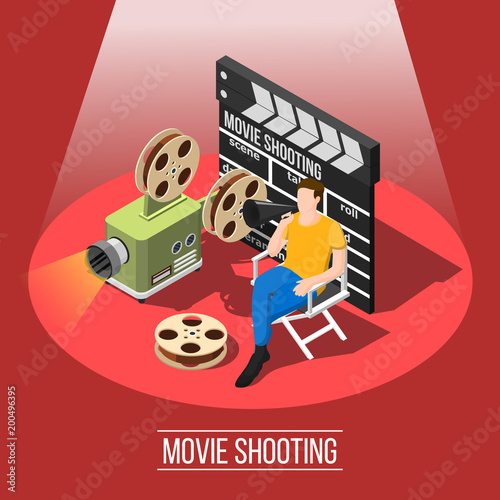 Film Shooting Background Concept