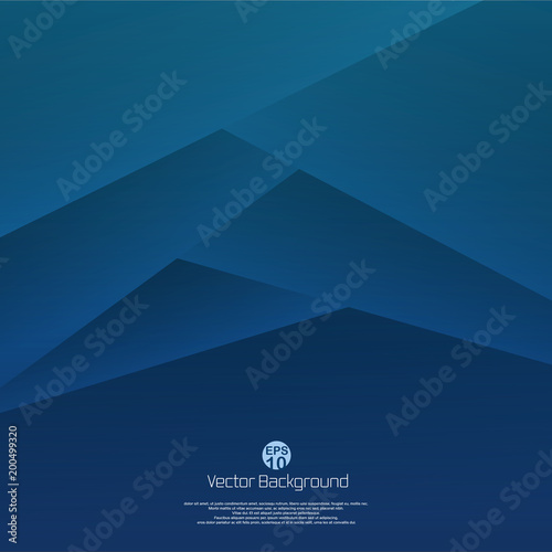 Abstract of 3d blue paper cut background. Designing for your business presentation. illustration vector eps10